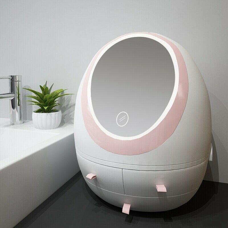 ignitine  LED Mirror Makeup Storage Box eComChef  product_description